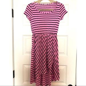 Splendid pink & blue stripe dress. Girls size 14.